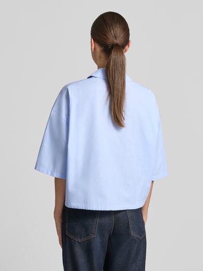 DRYKORN Relaxed Fit Hemdbluse aus reiner Baumwolle Hellblau 5