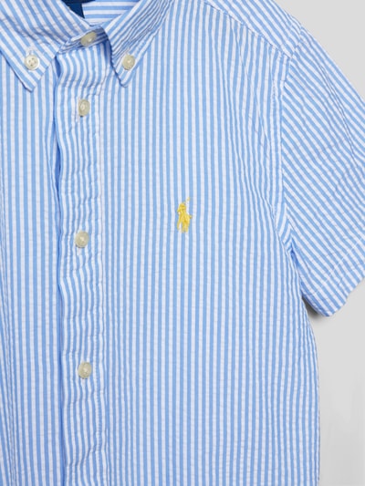 Polo Ralph Lauren Kids Freizeithemd mit Streifenmuster Bleu 2