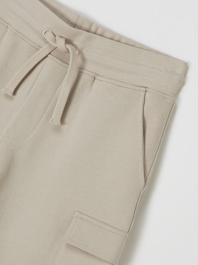 Marc O'Polo Sweatshorts met cargozakken Taupe - 2