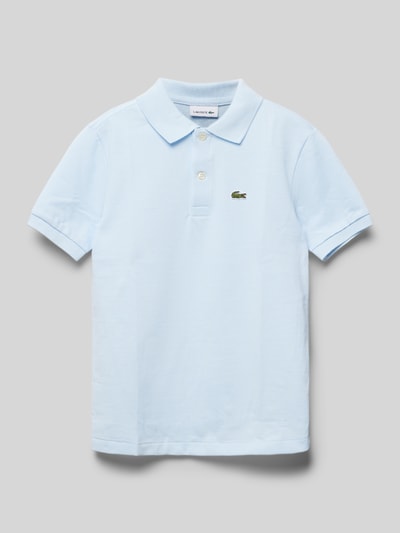 Lacoste Poloshirt mit Logo-Patch Bleu 1