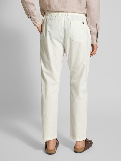 s.Oliver RED LABEL Relaxed Fit Chino Leinen-Baumwoll-Mix Weiss 5