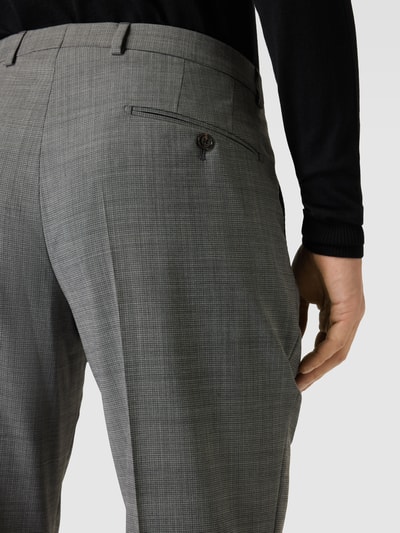 JOOP! Collection Modern fit pantalon met persplooien, model 'Brad' Antraciet - 3
