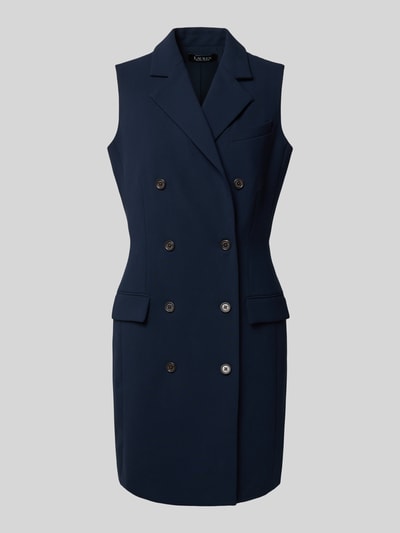 Lauren Ralph Lauren Minikleid mit Reverskragen und Pattentaschen Modell 'KEVONNA' Marine 2