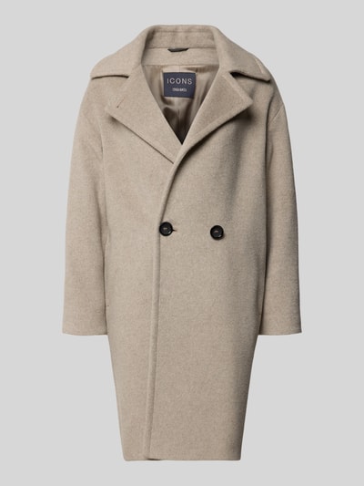 ICONS Cinzia Rocca Jas met reverskraag Zand gemêleerd - 2