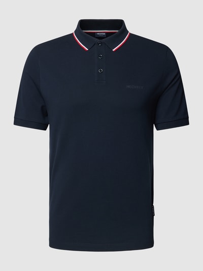 HECHTER PARIS Poloshirt mit Kontraststreifen Hellblau 2