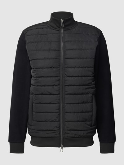 JOOP! Collection Sweatjacke mit Two-Tone-Machart Modell 'Tiago' Black 2