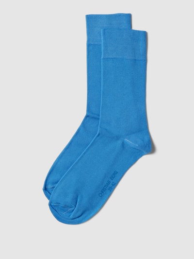 Christian Berg Men Socken mit elastischen Bündchen im 2er-Pack Hellblau 1