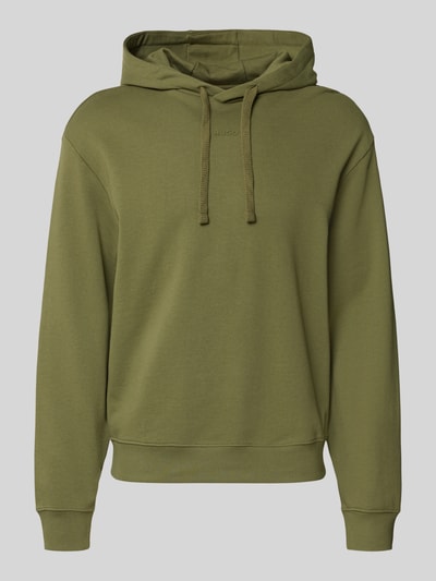 HUGO Relaxed Fit Hoodie aus reiner Baumwolle Modell 'Dapo' Oliv 1