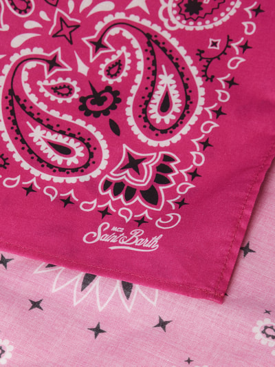 MC2 Saint Barth Schal mit Label-Print Modell 'FOULARD' Pink 2