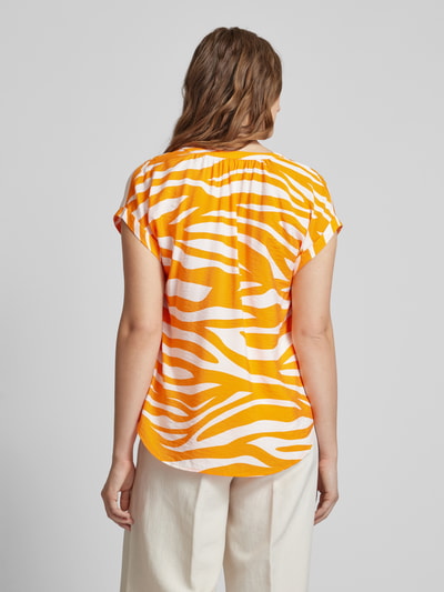 s.Oliver RED LABEL Blouseshirt met dierenprint Oranje - 5