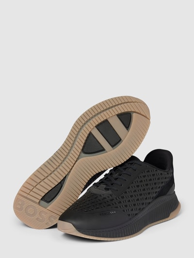 BOSS Sneakersy z obszyciem w kontrastowym kolorze model ‘TTNM EVO’ Czarny 4