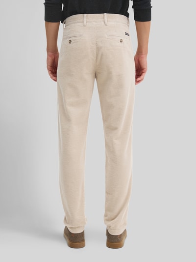 Marc O'Polo Tapered Fit Cordhose aus Baumwolle mit Bundfalten Beige 5