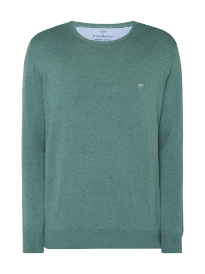Fynch-Hatton Pullover aus Baumwolle Grass 2