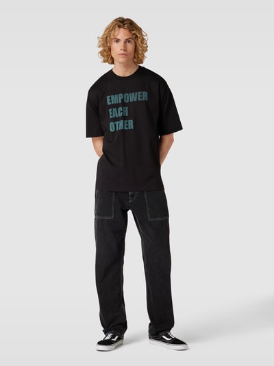 Calvin Klein Jeans Oversized T-Shirt mit Statement-Print Modell 'EMPOWER' Black 1