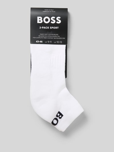 BOSS Set van twee paar sneakersokken Wit - 3
