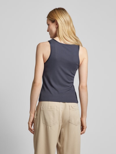 Mango Tanktop mit Feinripp Modell 'BALI' Marine 5