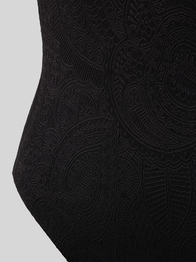 Shiwi Kostium kąpielowy ze wzorem paisley i falbanami model ‘Bobbie’ Czarny 2