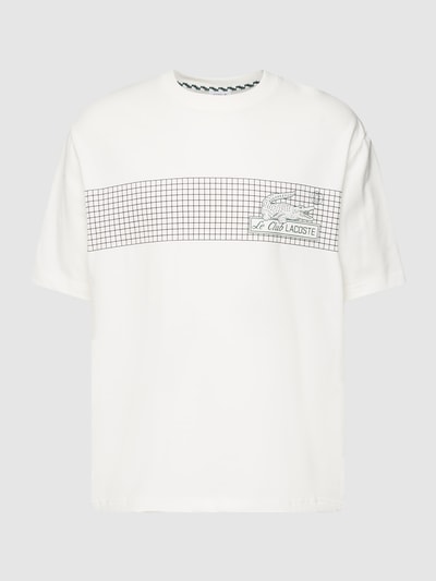 Lacoste T-Shirt mit Label-Print Offwhite 2