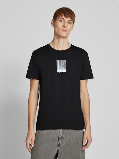 Calvin Klein Jeans T-Shirt mit Label-Print Black 4