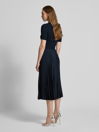 BOSS Nauwsluitende midi-jurk van viscosemix, model 'FADRIDI' Marineblauw - 5