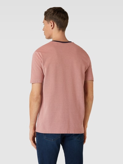 Gant T-shirt van katoen met labeldetail Felroze - 5