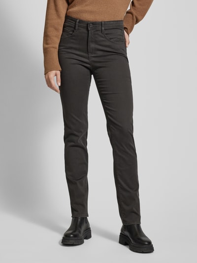 Brax Regular fit broek in 5-pocketmodel, model 'Style.Mary' Antraciet - 4