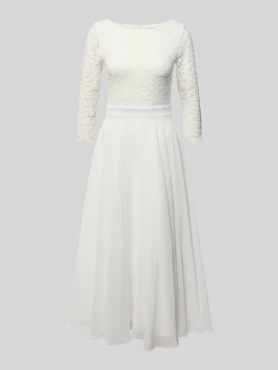 Swing Cocktailkleid aus Häkelspitze Offwhite 2