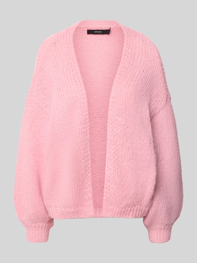 Produktfoto, rosa Loose Fit Strickjacke mit Ballonärmeln Modell 'MAYBE' von VERO MODA, grobe Strickstruktur, Damen Strickjacke