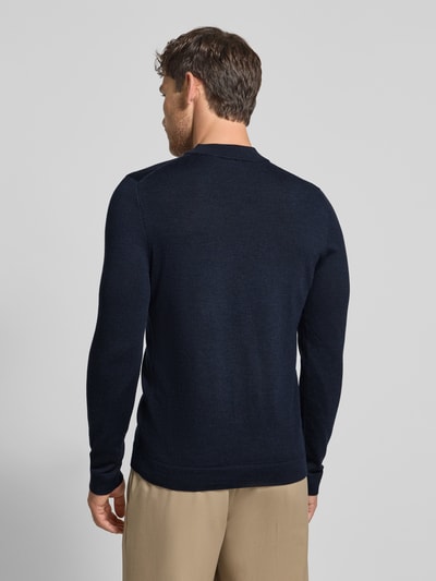 Drykorn Strickpullover aus Merinowolle Modell 'ARWON' Marine 5