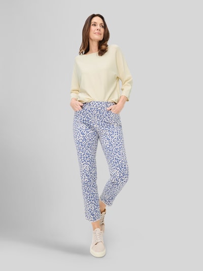 Raphaela By Brax slim fit smalle broek van katoenmix Blauw - 1