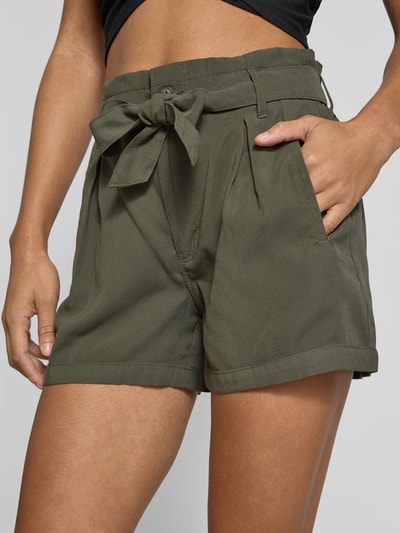 Only Regular fit korte broek van viscosemix, model 'ARIS' Kaki - 3
