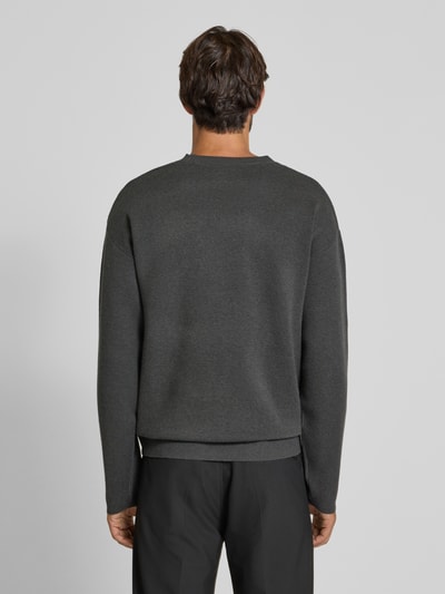 Jack & Jones Premium Gebreide pullover met ronde hals, model 'BRADFORT' Antraciet gemêleerd - 5