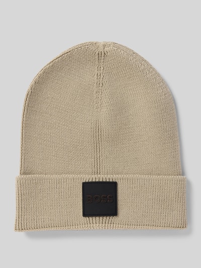 BOSS Czapka z mieszanki wełny model ‘FOXXY’ Beżowy 1
