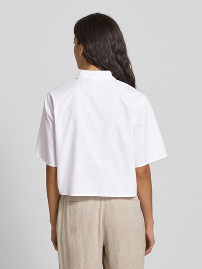 Jake*s Collection Korte overhemdblouse met knoopsluiting Wit - 5