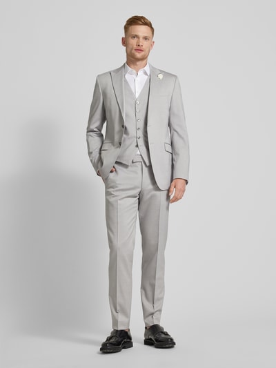 JOOP! Collection Slim Fit Anzughose mit Bügelfalten Modell 'Blayr' Silber 1