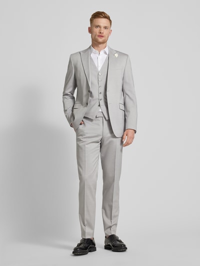 JOOP! Collection Slim fit pantalon met persplooien, model 'Blayr' Zilver - 1