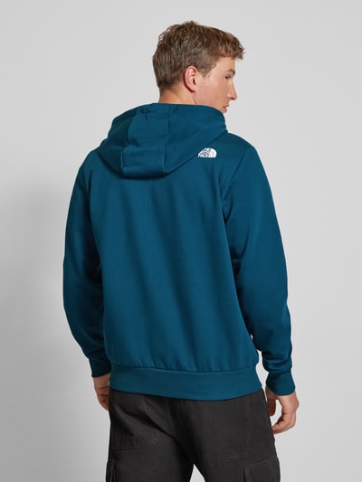 The North Face Sweatjack met labelprint Petrol - 5