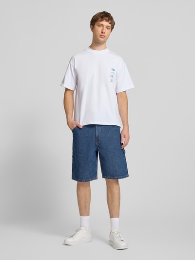ANOTHER COTTON LAB T-shirt z nadrukami z logo i okrągłym dekoltem Biały 1