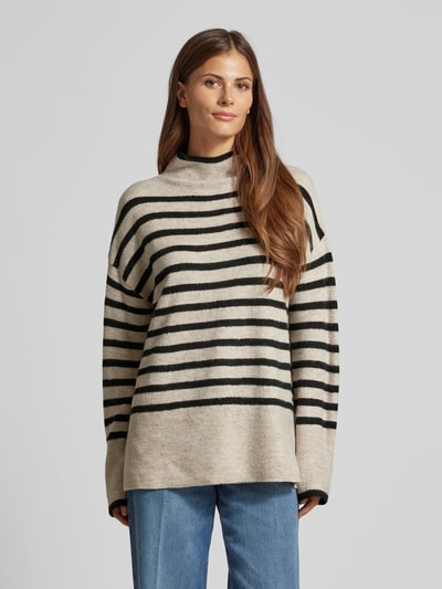 QS Gebreide pullover met turtleneck Beige - 4