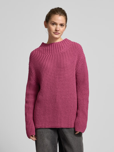 Marc O'Polo Denim Gebreide pullover met ronde hals Fuchsia - 4