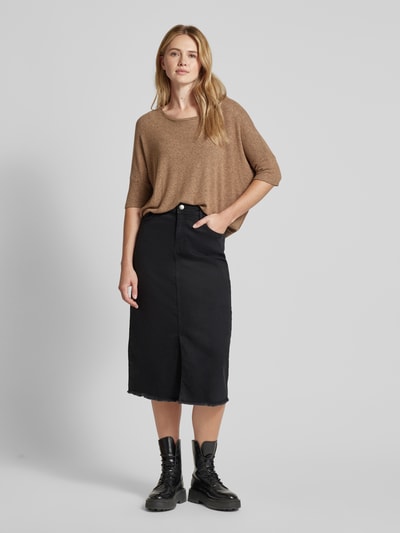 Soyaconcept Midirok in 5-pocketmodel, model 'KIMBERLY' Donkergrijs - 1