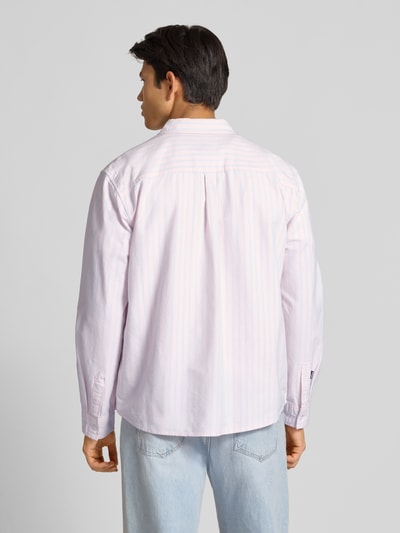 REVIEW Regular fit vrijetijdsoverhemd met logostitching Lichtroze - 5
