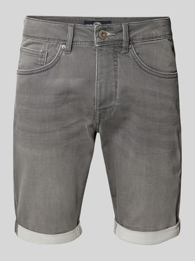 Petrol Slim Fit Jeansshorts im 5-Pocket-Design Silber 2