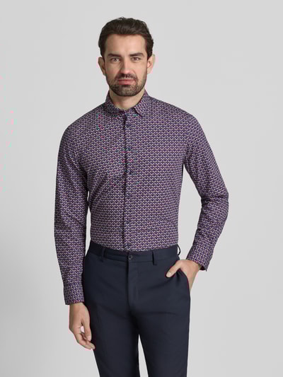 Christian Berg Men Vrijetijdsoverhemd met knoopsluiting Jeansblauw - 4