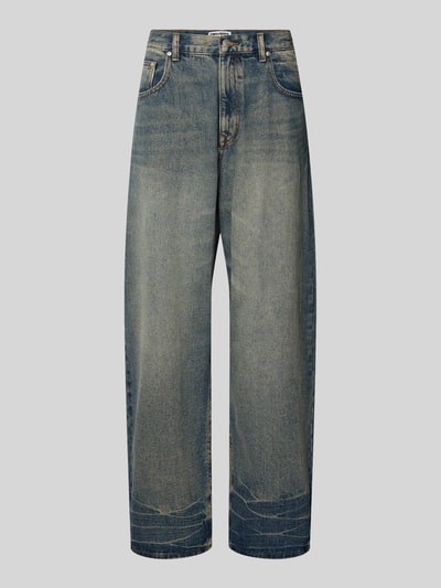 REVIEW Jeansy o luźnym kroju z 5 kieszeniami Ciemnoniebieski 2