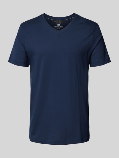 Christian Berg Men T-shirt met V-hals Donkerblauw - 2