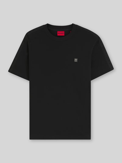 HUGO Relaxed Fit T-Shirt aus reiner Baumwolle Modell 'DROSTEE' Black 2