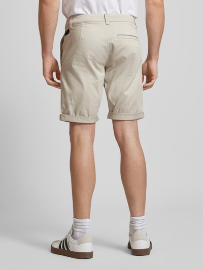 Tom Tailor Denim Slim Fit Chino-Shorts in unifarbenem Design Hellgrau 5