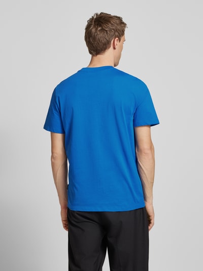 Blend T-Shirt mit Motiv- und Statement-Stitching Modell 'JANUS' Jeansblau 5