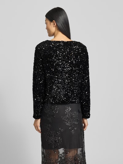 Vila Kurtka z cekinowym obszyciem model ‘FAITH’ Czarny 5